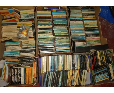 A large selection of Science Fiction volumes including AE Vogt, R Heinlen, R Zelazny, I Asimov and others, etc