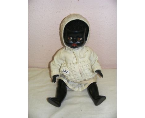 A Vintage Pedigree doll with voice box measuring 19" long. CONDITION REPORT: In good condition.