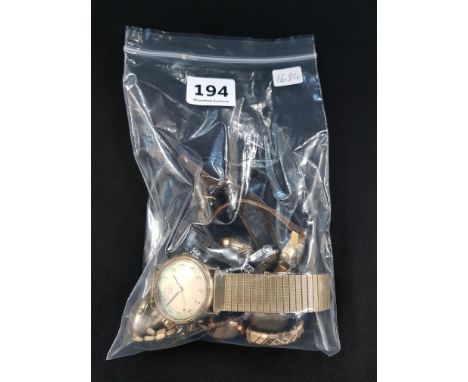Bag of Vintage ladies + gents watches