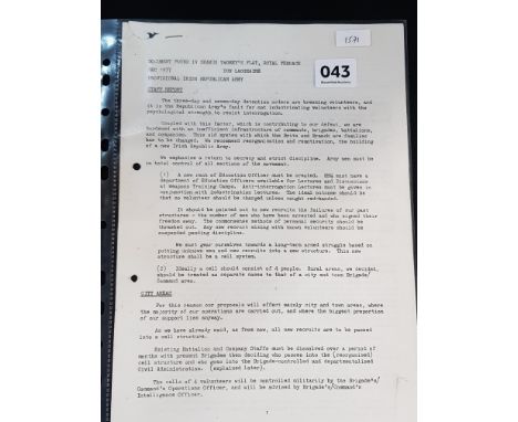 DOCUMENTS RELATING TO IRISH REPUBLICAN ARMY 