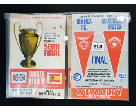 6 Vintage Man Utd Programmes 