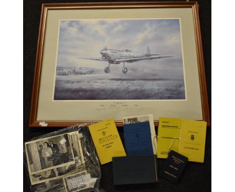 Aviation - Pilot's Log Book; British Empire Aviator's Certificate; 1950s black and white photographs of ICAC Gives Technical 