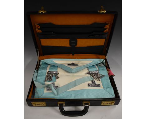 Friendly Society - Freemasons - Masonic regalia, including silver-gilt and enamel Past Master medal, W.M. 1994 - 1995; other 