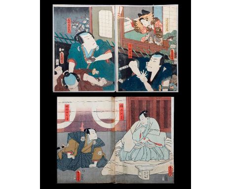Artist : Kunisada UTAGAWA, Toyokuni III (1786-1865) Series : Ghosts and Warriors. Date : (c.1854- 57 and 1859) Medium: Woodbl