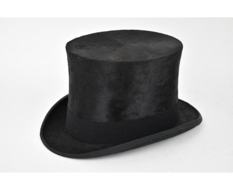 A vintage Thomas Townend &amp; Co silk and velvet gentleman's top hat 