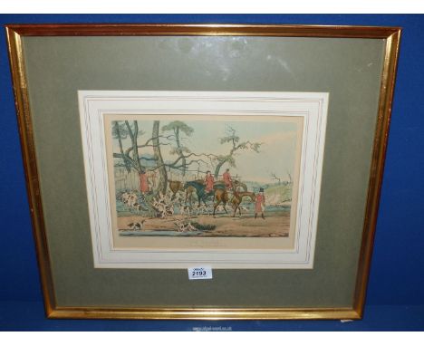 After Henry Alken a hunting print "The Death" published by Lair 1841 framed and glazed.