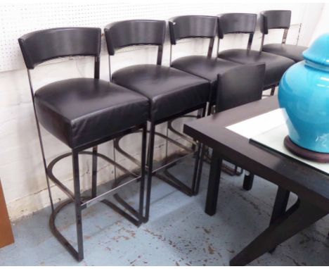 FLEXFORM MORGAN BAR STOOLS, a set of five, by Antonio Citterio, 107cm H. (5) (slight faults)
