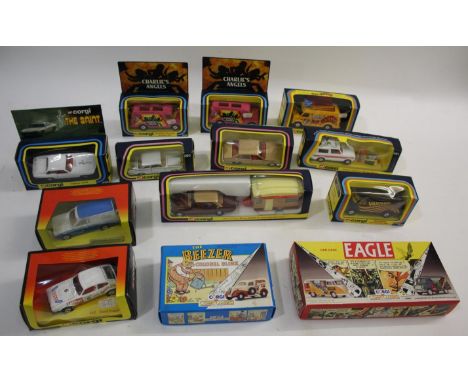 CORGI BOXED CARS various approx 24 boxed models including 434 Charlies Angels (x2), GS24 Touring Caravan, 280 Rolls Royce Sil