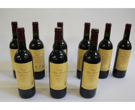 WINE - CHATEAU HAUT-GAUSSENS BORDEAUX 9 bottles, 2002 vintage. (9)