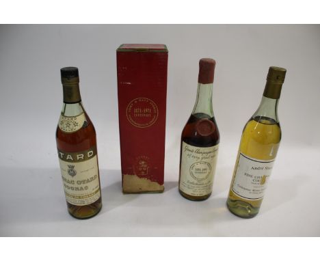 VINTAGE COGNAC - ARMY &amp; NAVY CENTENARY including a bottle of Otard Cognac, 70 % proof, a bottle of Delamain &amp; Co Army