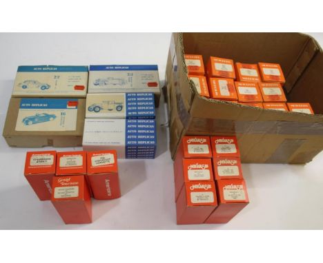 WHITE METAL CAR KITS - BOXED 28 boxed white metal car kits (unused), including Auto Replicas (x5, Packard 12, Bentley 1936 To