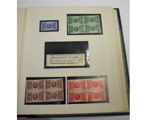 GREAT BRITAIN STAMPS 2 interesting albums with 19thc and 20thc used and mint stamps, from QV-QEII, including 1d red's (perf a