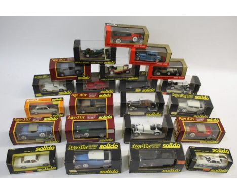 SOLIDO BOXED DIE CAST CARS approx 36 boxed Solido boxed cars, including 156 Desenberg, 144 Voisin, 137 Mercedes, 4001 Mercede