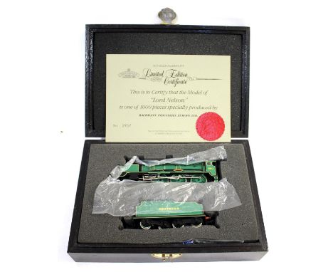 BACHMANN BOXED LIMITED EDITION LOCOMOTIVE - LORD NELSON a limited edition locomotive Lord Nelson, No 2957 of 3000 made and wi