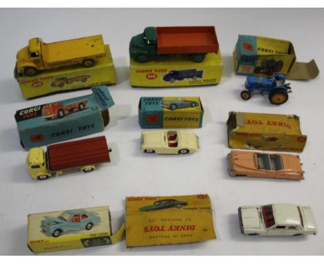 DINKY TOYS &amp; CORGI TOYS a boxed 418 Comet Wagon with hinged tailboard, a boxed 419 Leyland Cement Wagon (box and vehicle 