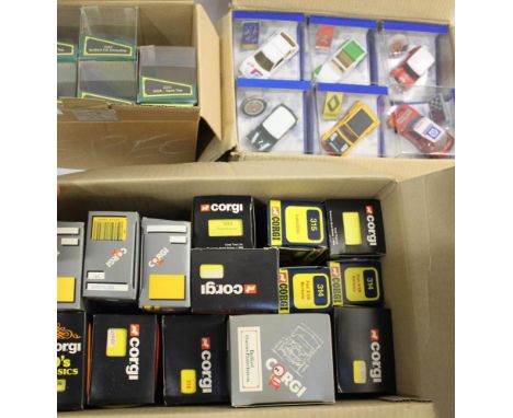 CORGI SUPER MINIS 3 boxes with various boxed models including 6 boxed models (94160 Renault, 94166 Citreon, 94182 Peugeot etc