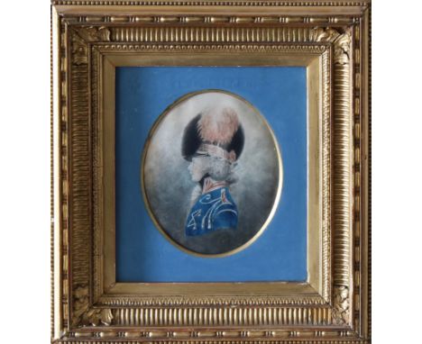Attributed to John Downman ARA (Welsh, 1750-1824)  Portrait of ‘An Officer with the 42nd Royal Highlands’ The Black Watch, in