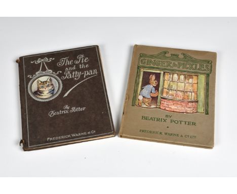 Potter (Beatrix) - two first editions  large format, 12mo, with original boards and front paste downs, comprising: The Pie an