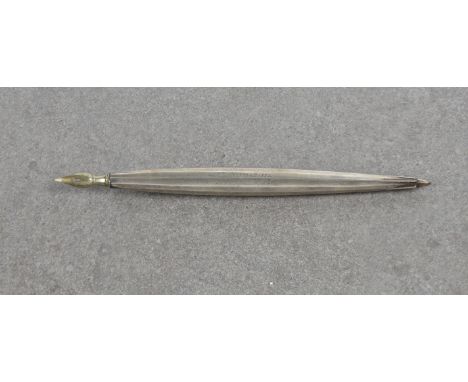 A very rare silver Graf Zeppelin dip pen  C.1930, ‘875 fine silver’, Estonian hallmarks, made to commemorate the Graf Zeppeli