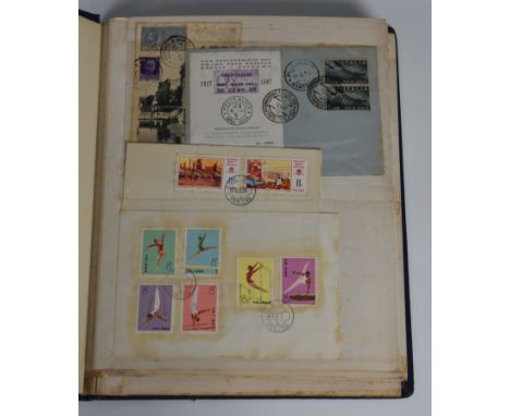 Philately interest - Album of Italia covers  mainly 1940's.  