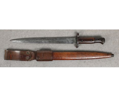 British military 1903 pattern bayonet  steel 30cm blade, marked to ricasso with broad arrow, 1903, Sanderson, Sheffield and o