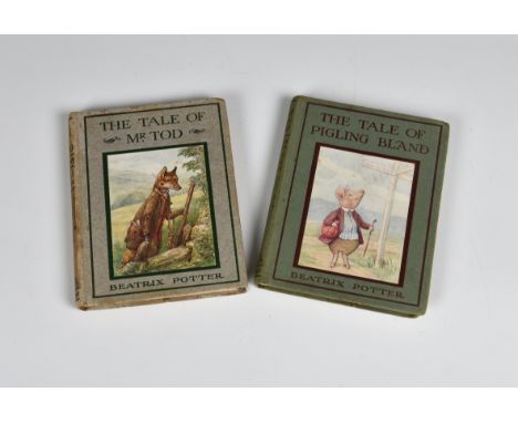 Potter (Beatrix) - two first editions  with original boards with front paste-downs, comprising: The Tale of Pigling Bland, 1s