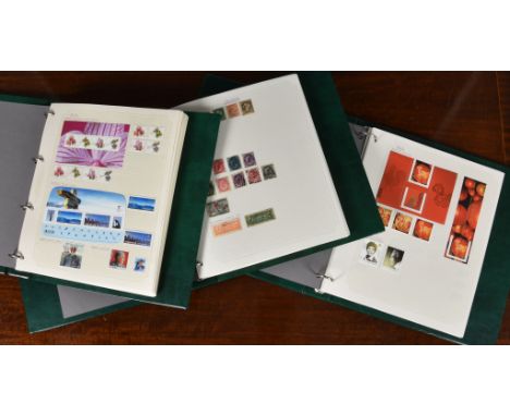 Philately interest - Three stamp binders containing stamps of Canada  comprising hinged used and unused stamps from 19th &amp