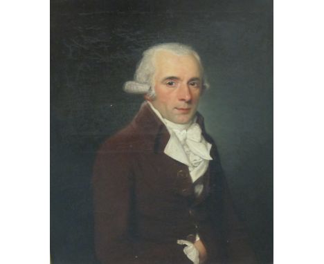 ASCRIBED TO JOHAN JOSEF ZOFFANY (1733-1810)Portrait of a Gentleman, traditionally identified as Augustin Jacob,half-length, w