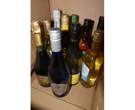WINE, Ten Bottles of Assorted White, Rose, Sparkling and Martini, comprising Giordano Garda Secco, Clos Monistrol Cava, Yello