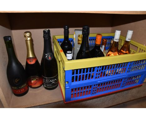 One Crate of Assorted ALCOHOL comprising 1 x Remy Martin Fine Champagne Cognac VSOP, 2 x La Belle Angele Rose, 3 x assorted S