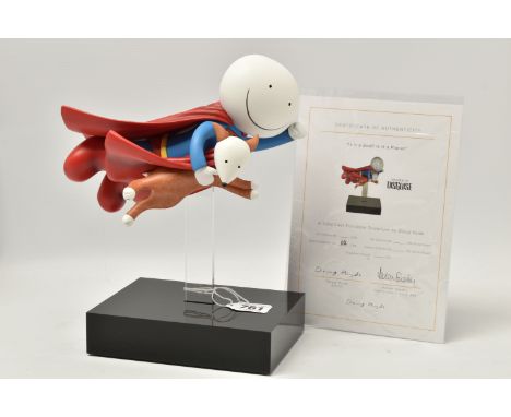 DOUG HYDE (BRITISH 1972), 'Is it a Bird, is it a Plane?', an export edition sculpture of a boy dressed as Superman, 64/95, im
