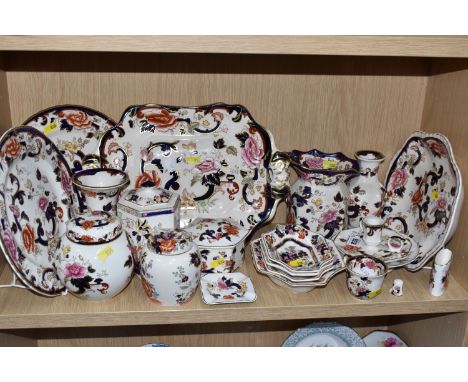 A COLLECTION OF MASON'S 'MANDALAY' AND 'MANDARIN' CERAMICS to include a group of 'Mandalay' patterned items comprising two di