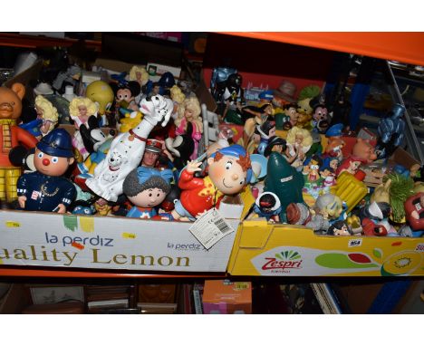 FOUR BOXES OF CHARACTER BUBBLE BATH BOTTLES, a quantity, characters to include Disney, Wombles, Winnie the Pooh, Postman Pat,