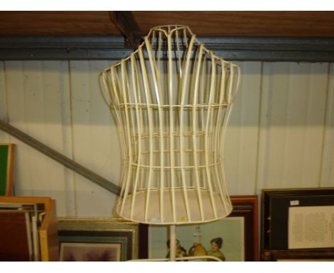 A metal mannequin