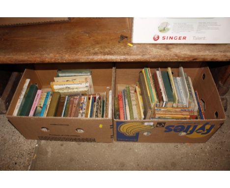 Two boxes containing nautical / sailing books including some First Editions 
