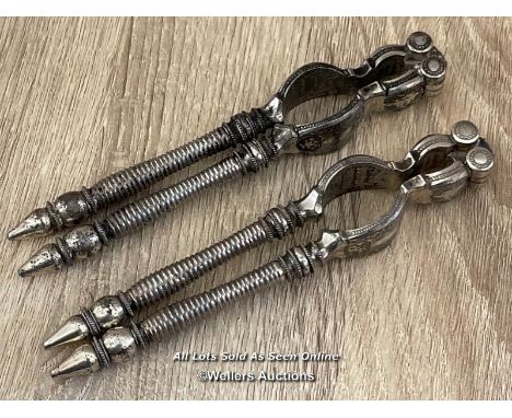 TWO MATCHING VINTAGE ORNATE NUTCRACKERS 