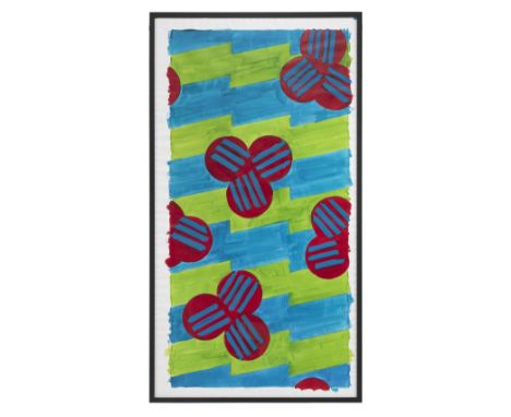 Richard Smith (British, 1931-2016)Fabric 5 Signed, titled and dated 'R Smith 2012 Fabric 5' (upper right)Crayon and acrylic o