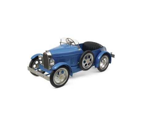 A two seat 'Bugatti' pedal car by Eureka, French, circa 1931Restored, pressed steel chassis, with pressed steel body panels a