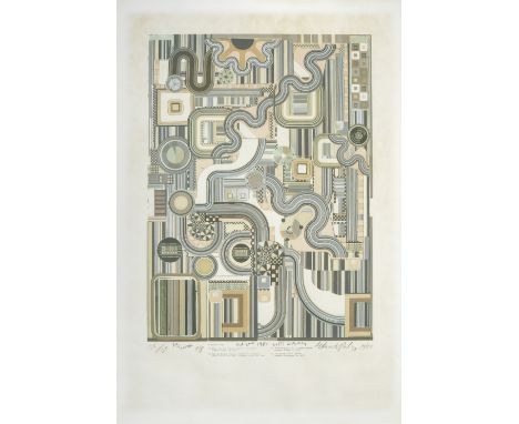Sir Eduardo Paolozzi (British, 1924-2005)Eight plates from Calcium Light Night, 1974-1977 Each signed, dated and variously in