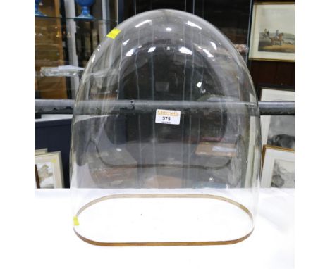 Vintage glass display dome
