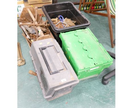 Four boxes of vintage and Antique tools (INSPECTION LAMP WITHDRAWN)