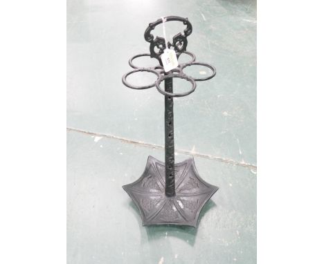 Reproduction cast stick stand with umbrella shaped base