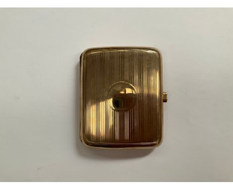 A 9ct gold cigarette case, with engine turned line decoration, vacant cartouche, Chester, 81.2g 