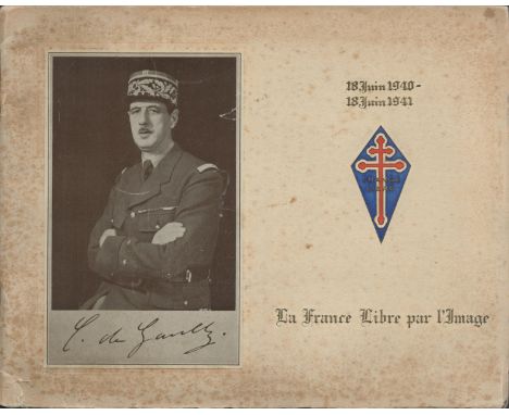 La France Libre 1940-41 vintage World War II booklet 29 pages some foxing. Good condition. All autographs come with a Certifi