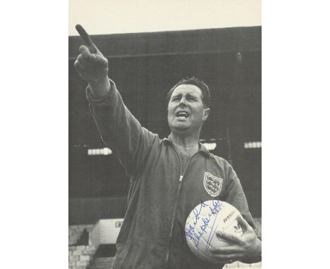 Harold Stephenson signed 10x8 inch vintage black and white photo pictured training England. Good condition. All autographs co