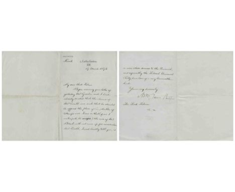 Arthur James Balfour 1st Earl of Balfour vintage ALS dated 19th March 1892. Good condition. All autographs come with a Certif