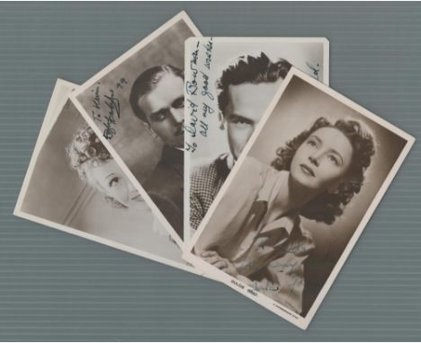 Film Picturegoer collection 4, signed vintage black and white photos includes Luise Rainer, Douglas Fairbanks JNR, Griffith J