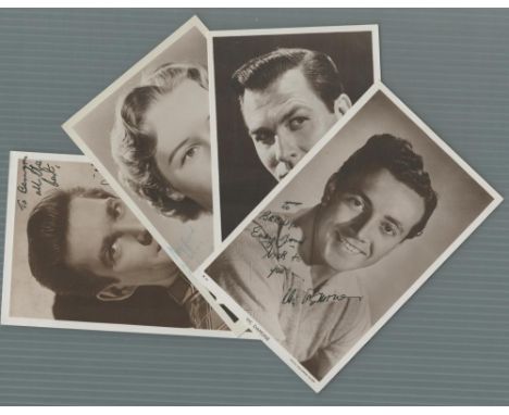 Film Picturegoer collection 4, signed vintage black and white photos includes Michael Craig, Virginia McKenna, Howard Keel an