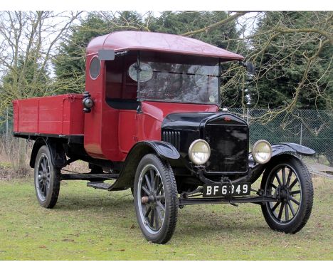 - Entered from the collection of the late Walter Witney
- Older restoration, wooden bed / body and black bench seat
- LHD, ov