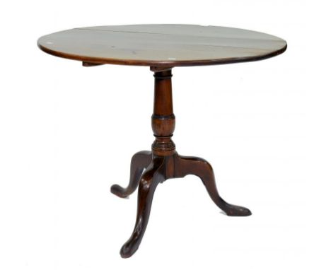 A GEORGE III MAHOGANY TRIPOD TABLE
